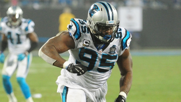 Panthers release longtime DE Charles Johnson