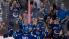 Canucks Linden Vey Henrik Sedin Chris Tanev