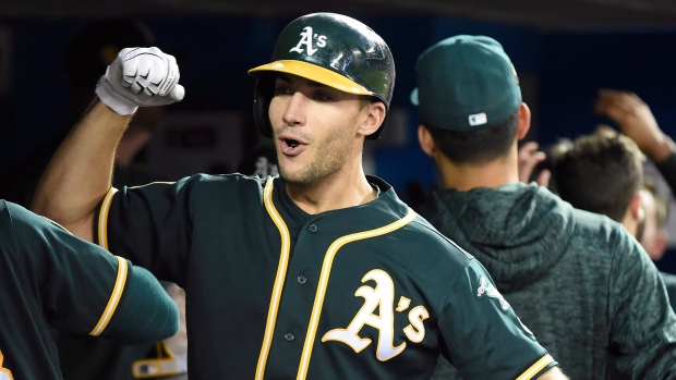 A's win on Donaldson's blast in 10th