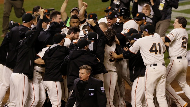 Celebrate the SF Giants' triumph with Jeremy Affeldt and Madison Bumgarner