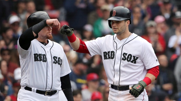 Andrew Benintendi and Christian Vazquez 