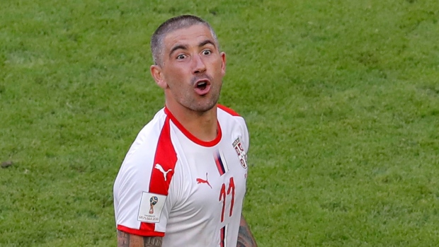 Serbia's Aleksandar Kolarov