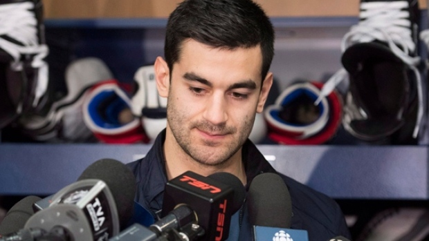 Max Pacioretty talks to reporters