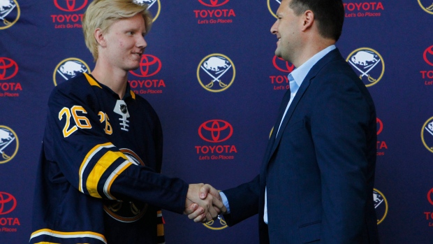 No. 1 pick Dahlin hits the ice upon arriving in Buffalo, Sports