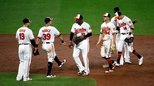 Baltimore Orioles celebrate