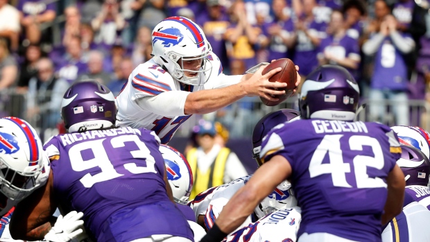 Bills stun Vikings 27-6 in rookie Josh Allen's 1st road start