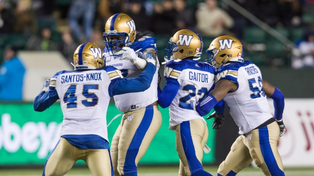 blue bombers celebrate