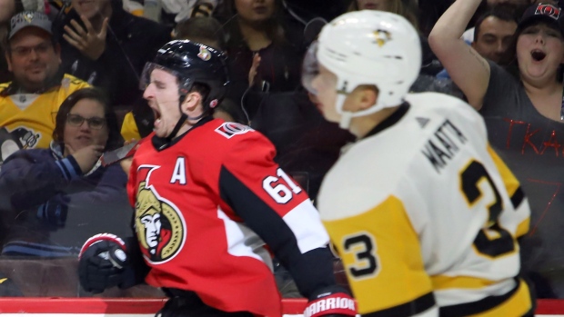 Batherson scores twice, Senators beat Penguins 6-3