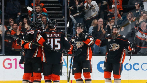 Anaheim Ducks celebrate