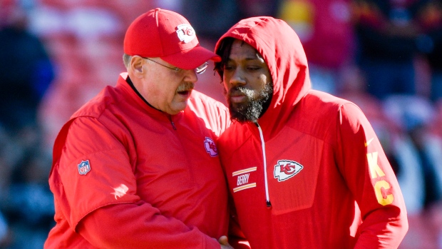 Eric Berry back at Chiefs practice, status for game unclear