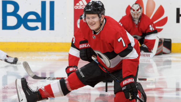 Brady Tkachuk's career-best night assisted by young Senators fan: 'He's our  lucky charm' - The Athletic