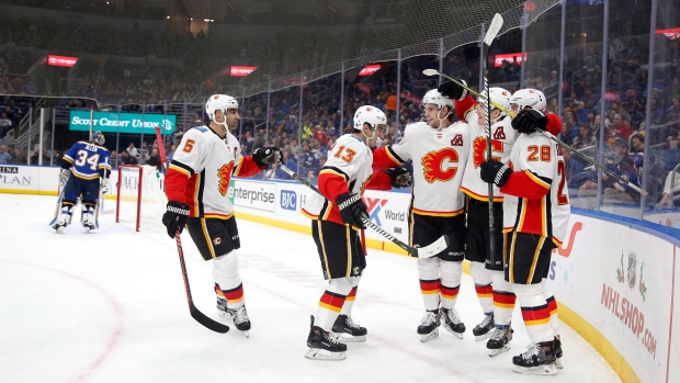 Gaudreau, Quine Score Twice To Lead Flames Past Blues - TSN.ca