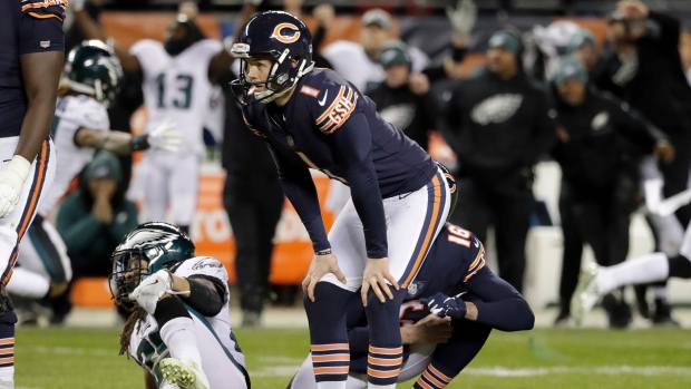 Bears vs. Eagles: Bears kicker Cody Parkey focuses on having the