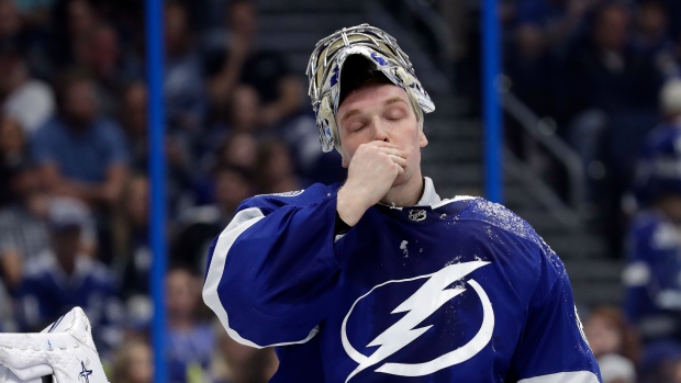 Andrei Vasilevskiy Tampa Bay Lightning Unsigned Blue Jersey in