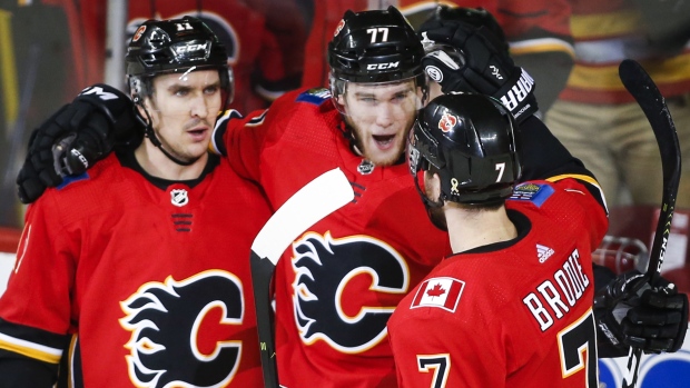 Calgary Flames celebrate