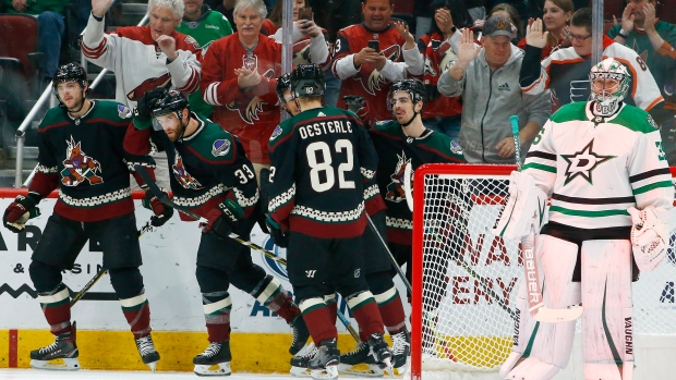 Arizona Coyotes celebrate