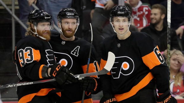 Travis Konecny scores twice as Flyers top Jackets in opener - The Rink Live