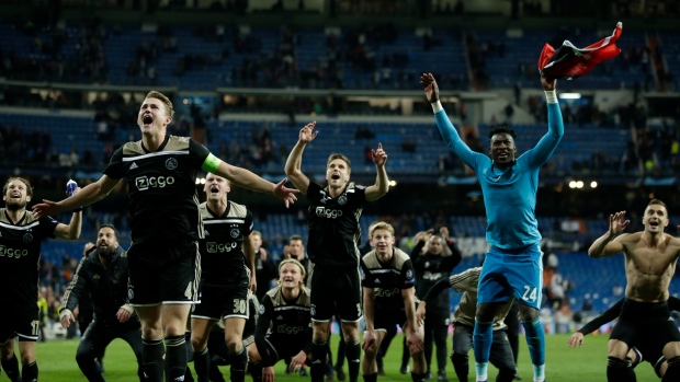 Ajax celebrates