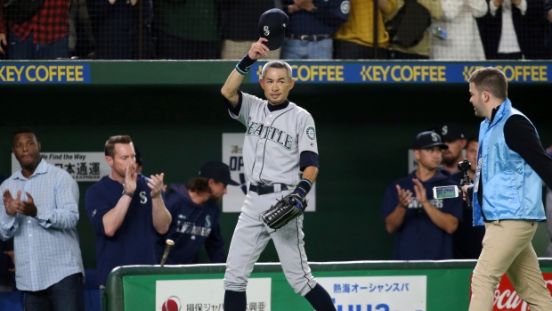 Former New York Yankee Ichiro Suzuki back in camp with Mariners at 45