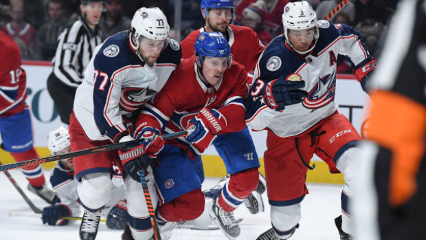 Blue Jackets vs. Canadiens