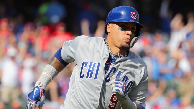 Cubs' Javier Baez bats lefty for first time in MLB career in