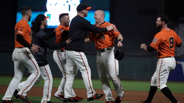 San Francisco Giants celebrate