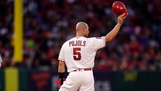 Pujols hits 696th HR, ties A-Rod for fourth all-time