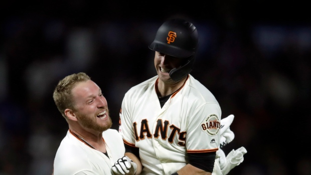 Buster Posey and Will Smith