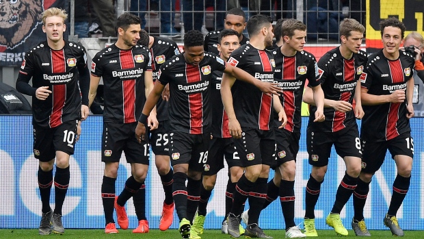 Leverkusen routs Frankfurt to stake Champions League claim - TSN.ca