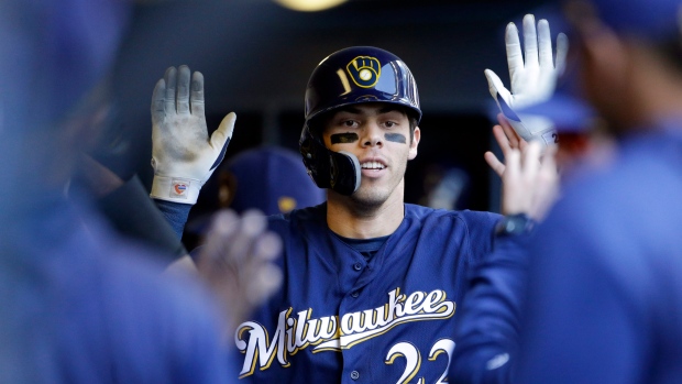 Brewers' Christian Yelich homers and triples in win over New York Mets