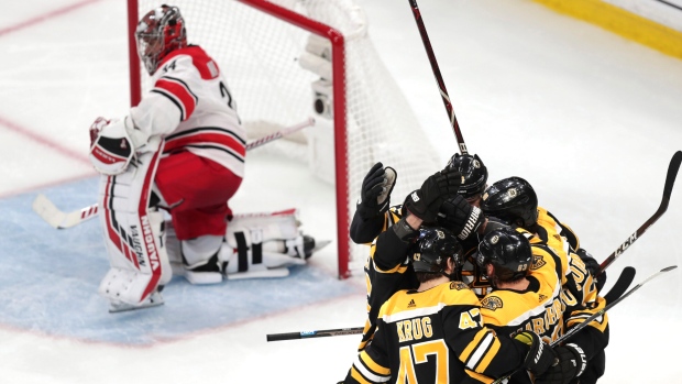 Boston Bruins celebrate