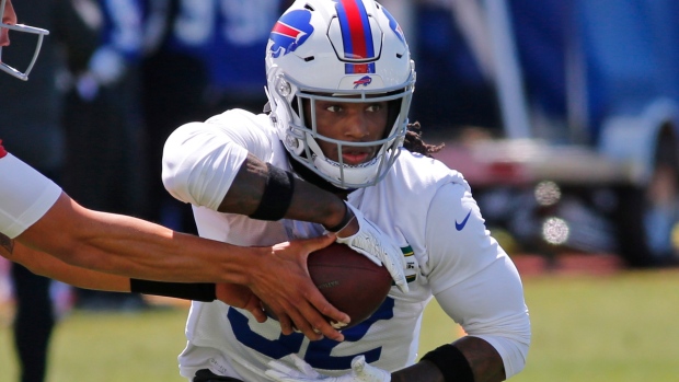 Bills sign running back Senorise Perry; Zay Jones traded to Oakland