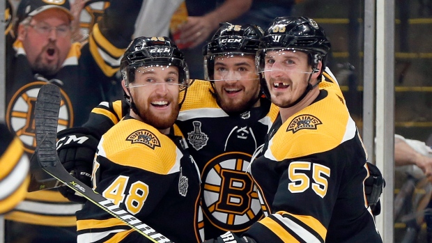 Boston Bruins celebrate