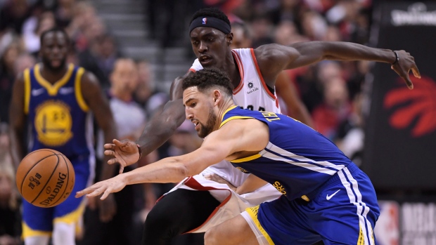 Golden State Warriors Klay Thompson S Status A Question Mark For Game 3 Tsn Ca