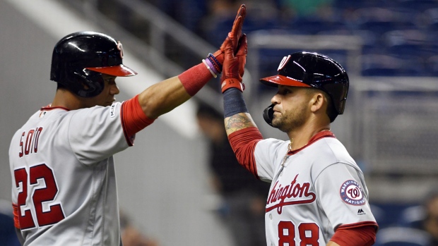 Alcantara's 5th complete game lifts Marlins over Nats 3-1