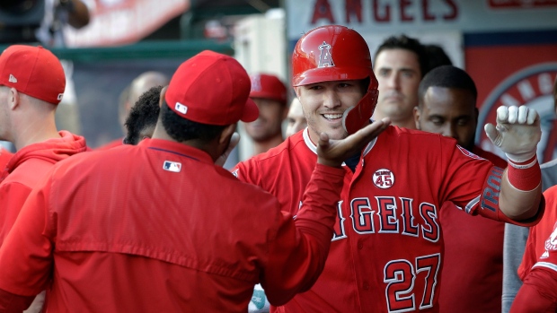 Mike Trout Game-Used Baseball - Ball - 5/14/2019 Angels vs. Twins