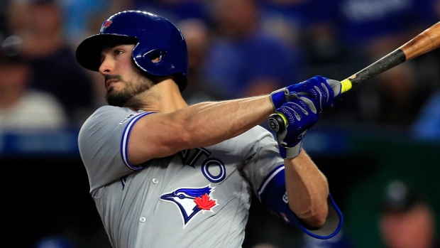 Blue Jays' Randal Grichuk leaves game with apparent head injury