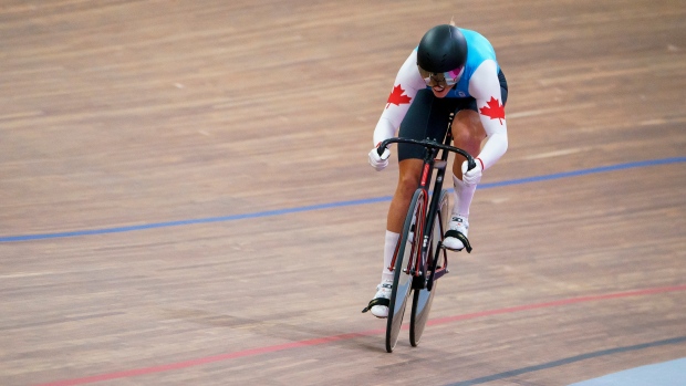 Kelsey Mitchell sets track cycling record, advances to ...