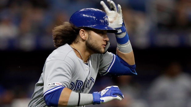 Blue Jays' Bo Bichette removed from game after feeling concussion symptoms