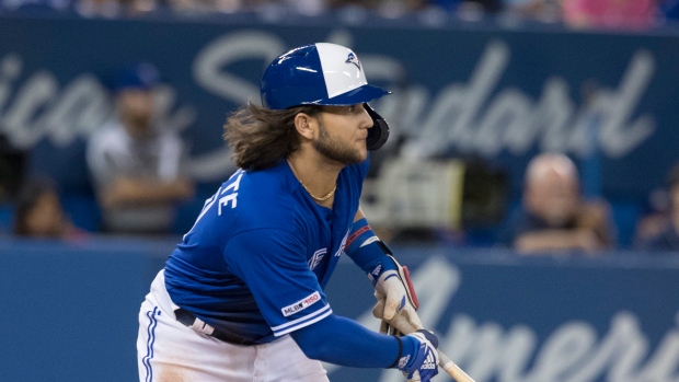 Blue Jays: Bo Bichette heating up in the batter's box at the right