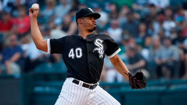 White Sox pitcher Reynaldo Lopez - Los Angeles Times