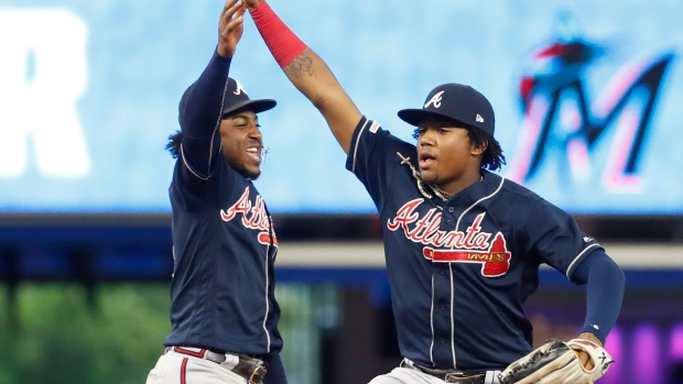 Ronald Acuña Jr. plunked by Marlins for 7th time in Braves shutout