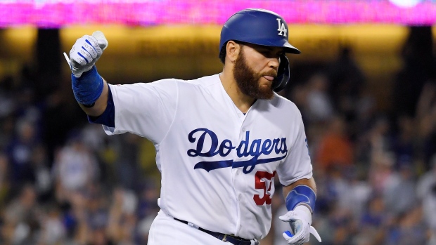 Dodgers rally on HRs by Martin, Freese to beat Rockies 5-3