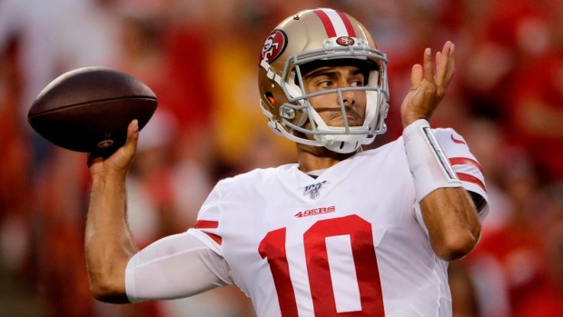 Jimmy Garoppolo returns to practice for 49ers on a limited basis