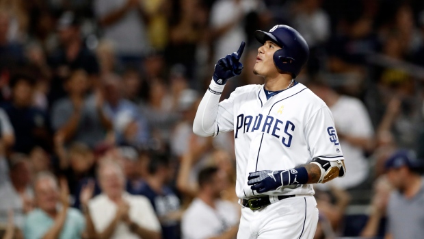 Wil Myers homer, San Diego, Colorado Rockies