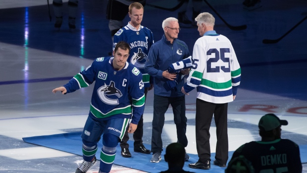 Vancouver Canucks on X: The moment of truth: watch as @BoHorvat is  privately named captain during a #Canucks team meeting before the @NHL  season began.  / X