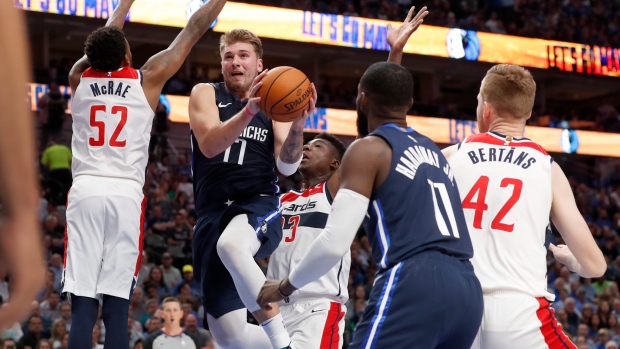 The first meeting of the season between the Wizards and Luka Doncic