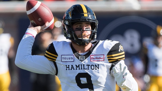 Masoli throws TD pass as Hamilton Tiger-Cats down B.C. Lions to clinch  playoff berth 