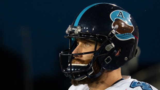 Toronto Argos starting quarterback Nick Arbuckle McLeod Bethel Thompson 