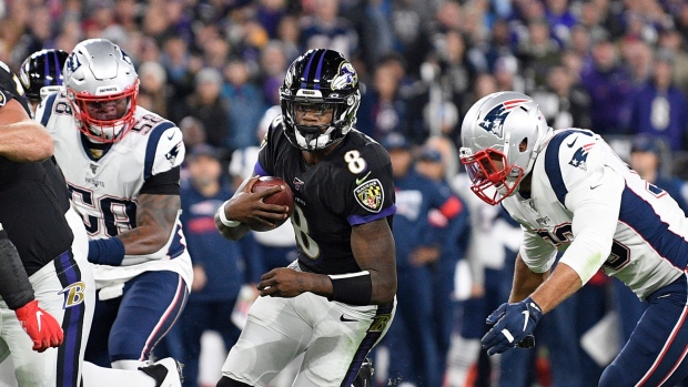 Baltimore Ravens' Lamar Jackson breaks Michael Vick's single